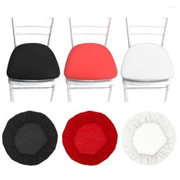Chair Covers Removable Elastic Stretch Slipcovers Spandex Seat Solid Modern Style Office Dining Red Black White