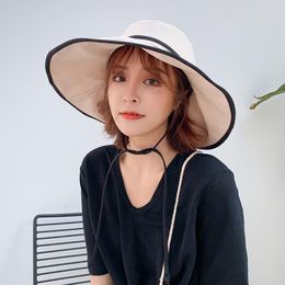 Wide Brim Hats Sunscreen Hat Korean Summer Fisherman Thin Style Breathable And Versatile Sunshade Spring Autumn Big Sun