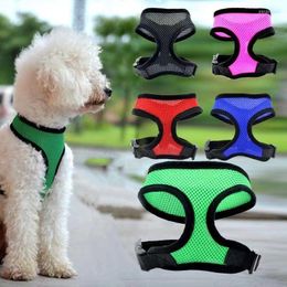 Dog Collars Adjustable Cat And Vest Traction Rope Suitable For Small Medium-Sized Dogs Cats Mesh Chest Strap Pet Supplies