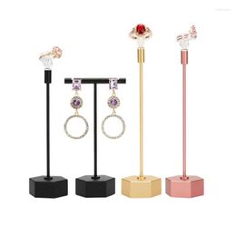 Jewellery Pouches Earring Rack Wrought Iron Display Factory Direct Sales T-shaped Metal Earrings Ring Po Props