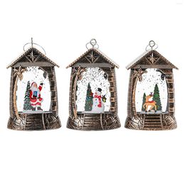 Party Decoration Glitter Christmas Lantern Ornament Xmas Props Decor Centrepiece Pendant For Outdoor Wedding Table Holiday