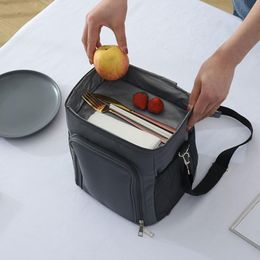 Storage Bags 1000ml Large Capacity Insulated Lunch Box Men Women Travel Portable Camping Picnic Bag Multiple Layers Thermal