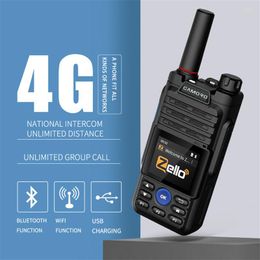 Walkie Talkie 2023.Camoro Poc Radio Network Zello Long Range 6800mAh Transceiver HAM Mobile 4G Wifi 50km