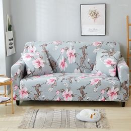 Chair Covers High Elastic Polyester Sofa Cover Four Season Floral Couch Slipcover Cushion Furniture Protector Home Decor 1/2/3/4-seater