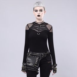 Waist Bags Women Bag Female Fanny Pack Belt Small Leg Steampunk Gothic Messenger Hip Hop Bum Fashion Purse D19