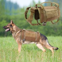 Dog Collars Military Tactical Harness For Big Dogs Durable Pet Training Vest Breathable Nylon Vests Large