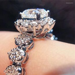 Wedding Rings CAOSHI Elegant Chic Bands For Female Graceful Accessories Engagement Ceremony Delicate Design Jewellery Women