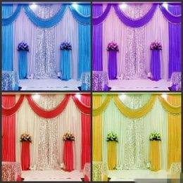 Party Decoration High Quality Wedding Backdrop Curtain Sequined Decorations 6 M 3 Cloth Background Scene Decor