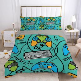 Bedding Sets Gamepad Gamer Kids Teen Euro Size Set Bedspread For Home Double Bed 150/135Duvets Cover Twin King Comforter No Sheet