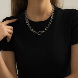 Ketten Metall Unregelmäßige Halskette mit geometrischem Stil Einfaches einzigartiges Design Langlebiges langlebiges Geschenk für Frauen Mädchen BN