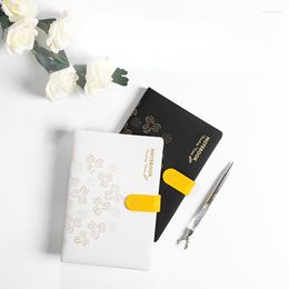 Business Notebook Office Meeting Minutes Book A5 Notepad Black College Student Diary Journals