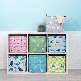 Storage Boxes 2023 Cube Folding Box Clothes Bins For Toys Organisers Baskets Nursery Office Closet Shelf