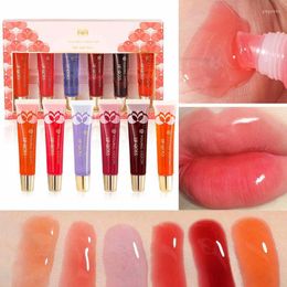 Lip Gloss Nourishing 6 Pieces Glossy Make-up Enhancing & Repairing Plump Effect For Lips Clear Soft Natural