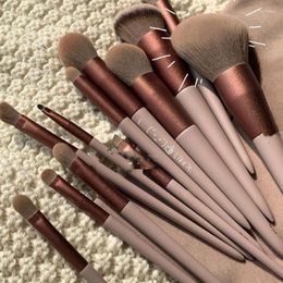 Makeup Brushes 13 PCS Brush Set Women Cosmetic Powder Eye Shadow Foundation Blush Blending Beauty Make Up Tool YISE