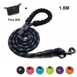 Dog Collars 1.8M Reflective Leash Nylon Rope Pet Running Tracking Leashes Long Lead Puppy Mountain Climbing Accessories