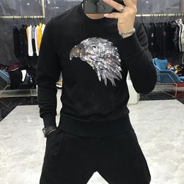 Men's Hoodies European Designer Fashion Casual Hoodie Drill Animal Head Warm Sweat Shirt Top