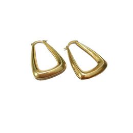 Cee Hoop Jewelry Brand الهندسة الرجعية التصميم على غرار الأزياء مزاجية الأزياء أقراط