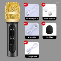 Microphones C11 Condenser Portable Microphone Universal For Mobile Phones And Computers Handheld K Song Live Singing