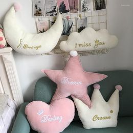 Pillow Pink Crown Love Shape Pillows Round Cloud Moon Star Decorative Throw Sofa Chair Floor Car Home Decor