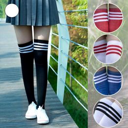 Sports Socks 1 Pair Girls Student School Knee-high Leg Protector Sock Hiking Walking Ski Outdoor Womens Female Long Knee