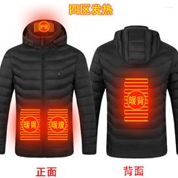 Men's Down Heating Clothing Cross-border Electricity Style Man Fever Take Warm Clothes Electric Cotton-padded