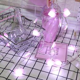 Strings 1.5M 10 LED Pink Love Light String Without Battery Christmas Valentine's Day Creative StringLED StringsLED