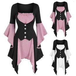 Casual Dresses Women Vintage Sleeve Sweetheart Dress Court Plus Size Long Gothic Legant Lady Vestidos L5