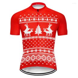 Racing Jackets Merry Christmas Cycling Jersey Cycle Kit Bicycle Shirt Bike Wear Gel Clothing Sleeve Team Crossmax Mountain Jacket Tight Top