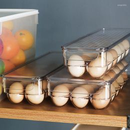 Storage Boxes 12/14/21 Grids Egg Box Tray Containers Kitchen Refrigerator Eggs Transparent Dispenser Airtight Fresh Preservation