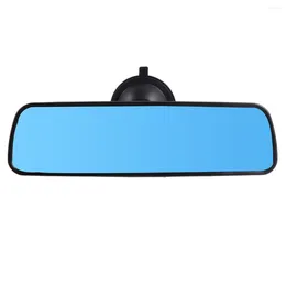 Interior Accessories 1 Pc Rear View Mirror Flat Wide Angle Suction Cup Type Blue For Car Truck