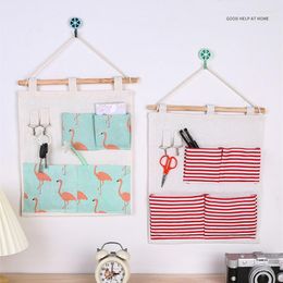 Storage Boxes Hanging Bag Sealing Clip Home Decoration Door Rear Wall Space Saving Cotton Organiser