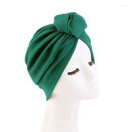 Ethnic Clothing Fashion Women Turban Bonnet Soild Color Top Knot Inner Hijab Caps African Twist Headwrap Ladies Head Wraps India Hat Hijabs