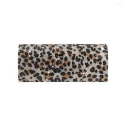 Evening Bags 2023 Model Fashion Leopard Print Pattern Clutch Bag Lady Woman Girl Female Diamante Crystal Diamonds