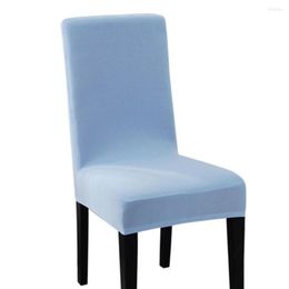 Chair Covers 2Pcs Elastic Spandex Protective Slipcover Modren Dining Seat Cover Case For Banquet Party Weddings