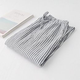 Women's Sleepwear Cotton Home Pajama Pants Plaid Sleep Bottoms Sleeping Lounge Plus Size Wear For Mens And Womens