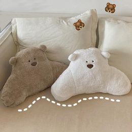 Pillow Cartoon Bear S Plush Car Seat Pillows Soft Neck Protection Lumbar Office Back For Bed