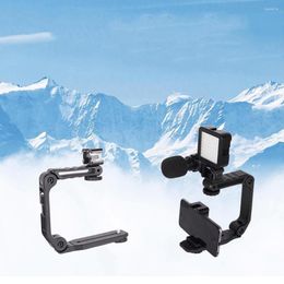 Tripods Portable C-type Stabilizing Handle Bracket Handheld Grip Holder Convenient U-shaped Mobile Phone Flash Light Folding Support