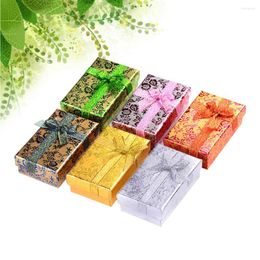 Jewellery Pouches 24pcs Jewel Case Ornament Box Ring Gift Rose Pattern Storage For Women Girls Ladies