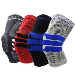 Knee Pads Elbow & 1 Pc Nylon Sports Kneecaps Silicone Protective Kneepad Basketball Mountaineering Riding Gear Anti-Collision Support