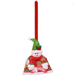 Christmas Decorations Snowman Broom Cover Tool Dress Home Cleaning Xmas Santa Decor Mall Cloth Durable Cartoon