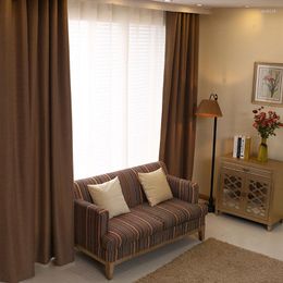 Curtain Bedroom Curtains Solid Color Japan Window Shades Imitation Linen Blackout Fabric Modern Living Room Single Panels