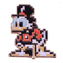 Brooches 8 Bit Scrooge Mcduck Pin Pixel Art NES Video Game Cartoon Nostalgia Decor