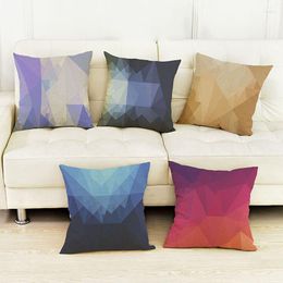 Pillow 9 Colors Geometric 3D Diamond Print Sofa Living Room Modern Fashion Crystal Cubes Stone Throw Car Seat Chair