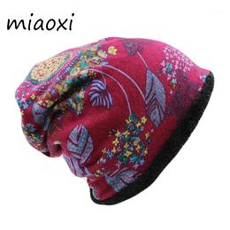 Beanies Beanie/Skull Caps Miaoxi Fashion Women Winter Hat Female Warm Cap Scarf Two Used Hip Hop Girl's Autumn Spring Thick Brand Wool