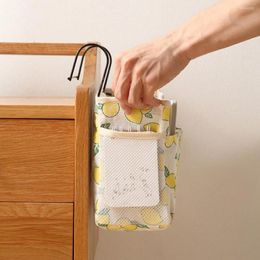 Storage Boxes Three-dimensional Modern Large Capacity Wall Mounted Fabric Bag Printing Hanging Organiser Washable Dorm Supplies