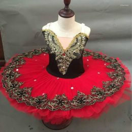 Stage Wear Red Ballet Tutus Dress Child Adults Swan Lake Dancing Costumes Clothes Professional Girls Tutu Dance Outfit Women