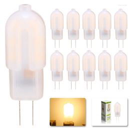 10x LED G4 Lamp Bulb COB SMD AC /DC 12V 2W Warm White Lighting Lights Replace Halogen For Spotlight Chandelier