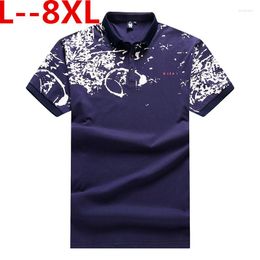 Men's T Shirts Big 2023 Summer Brand Plus Size 10XL 8XL 6XL 5XL 4XL Men T-shirt Lapel Fashion Cotton Casual Top Solid Colour Shirt