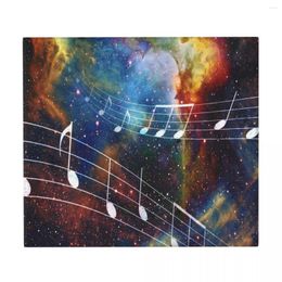 Table Mats Dish Drying Mat For Kitchen Abstrtact Color Music Note With Space And Stars Drainer Absorbent Pad Tea Towel Placemat