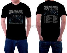 Men's T Shirts Cradle Of Filth Tour 2023 Tshirt Black Colour Short Sleeve Top Edition Size S-3XL